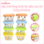 Hộp trữ đông thức ăn dặm cho bé Mumbebe chất liệu thủy tinh chịu nhiệt cao kèm nắp đậy silicon có vạch chia ML