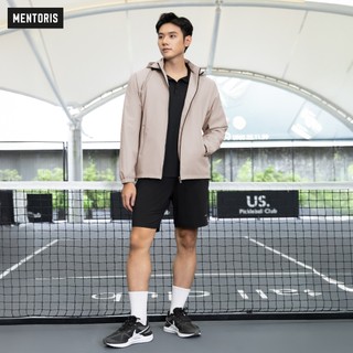 Áo Khoác Gió Nam 2 Lớp Cao Cấp Mentoris, Mũ Tháo Rời Chống Nước Họa Tiết Phản Quang Giữ Ấm Tốt MAG01