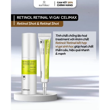 Tinh chất chống lão hoá retinol vi gai CELIMAX RETINOL SHOT SERUM/ RETINAL SHOT BOOSTER
