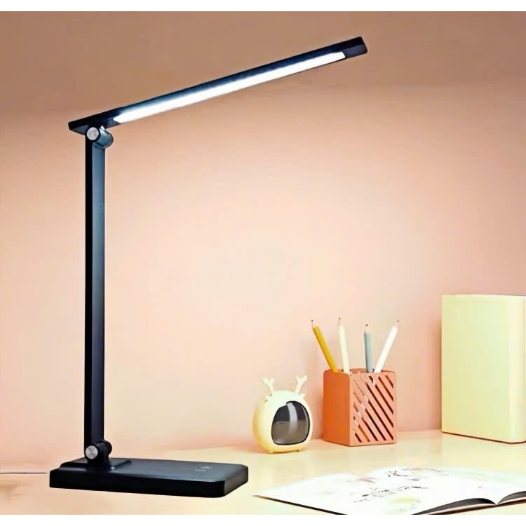 Đèn Bàn Học Đèn Chống Cận Thị GongYi Điều Khiển Cám Ứng 3 Mức Ánh Sáng Sạc Điện Thoại Không Dây