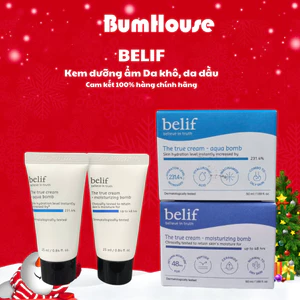 Kem Dưỡng Ẩm, Dịu Da Belif The True Cream Moisturizing /Aqua Bomb 25ml/50ml