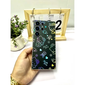 Miếng dán PPF Hello Kitty vân nổi hiệu ứng bảy màu trong nhám cho Điện Thoại