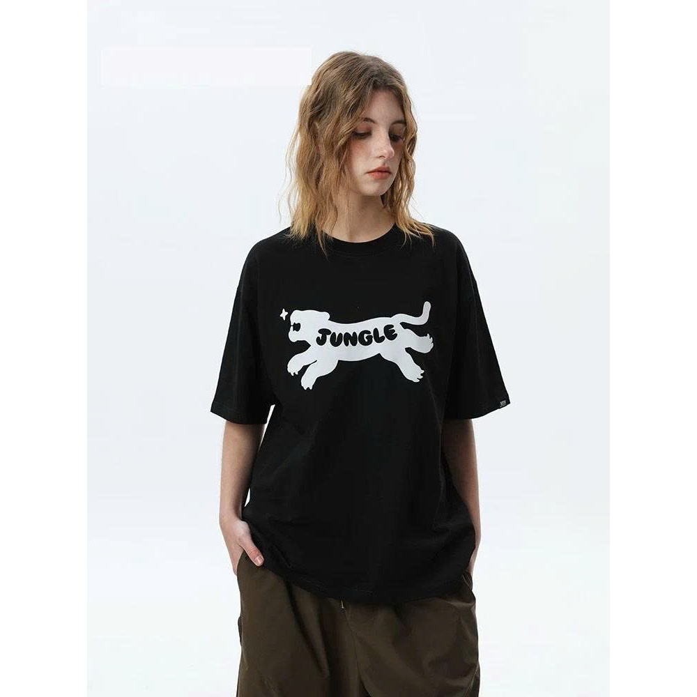 Áo thun Stee Cổ tròn JUNGLE Localbrand ICVCVNI Unisex