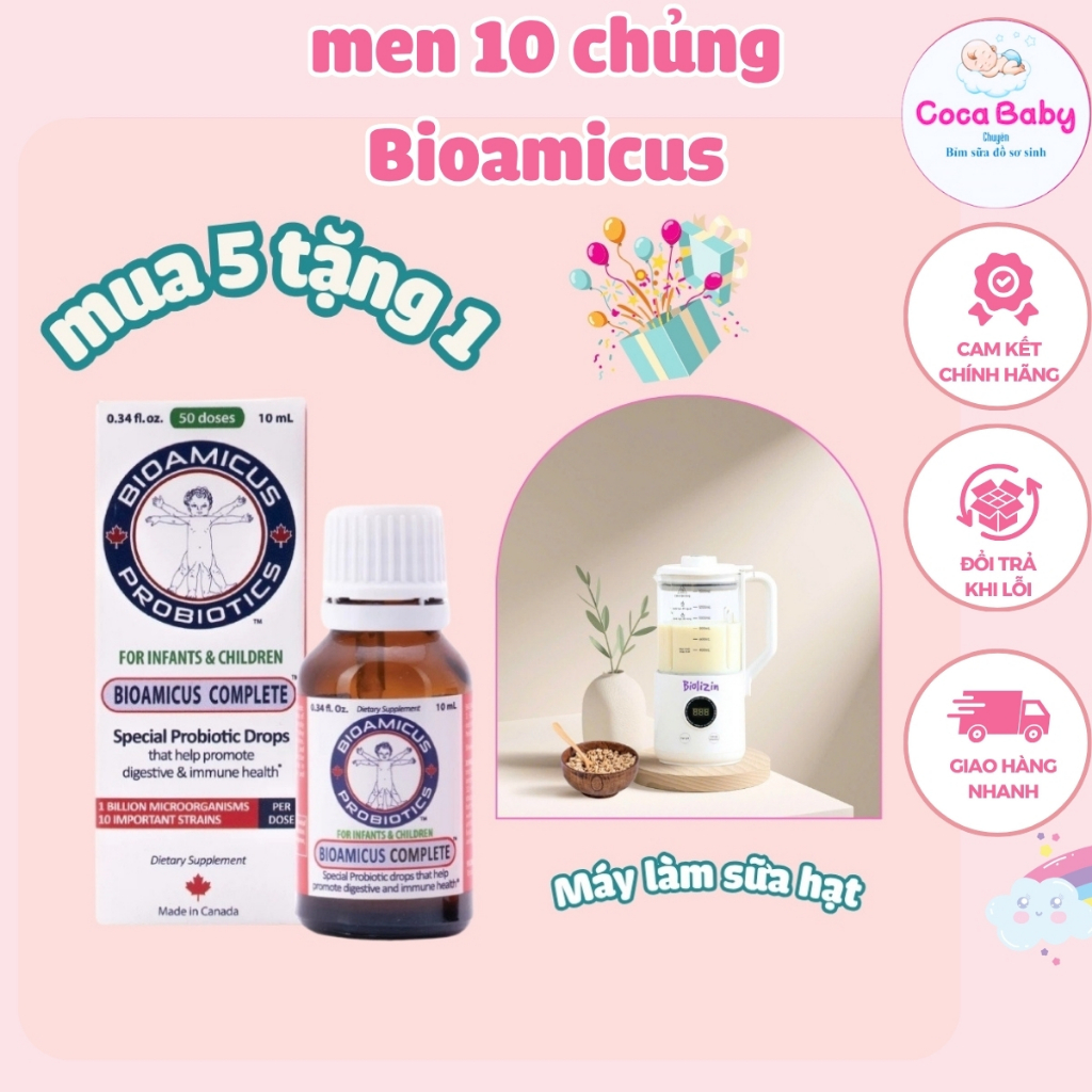 Men vi sinh 10 chủng BioAmicus Complete 10ml Chứa 10 Chủng Lợi Khuẩn ...