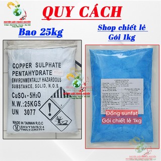 1kg - Đồng sunfat CuSO4 (Đài loan ) cắt rong rêu tảo ,trị nấm cá # CuSO4 1kg