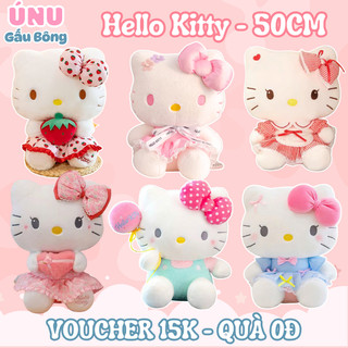 (Tặng + Viết Thiệp) Gấu Bông Hello Kitty 50cm, Nhiều Mẫu Xinh Xắn, Quà Tặng Người Thương Ý Nghĩa