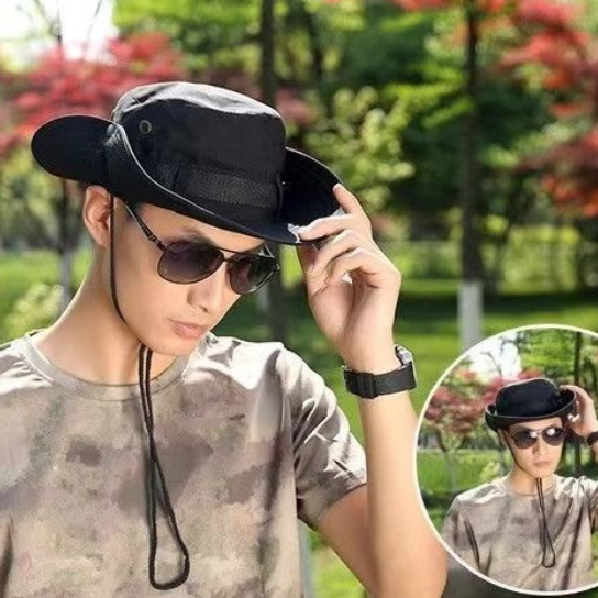 Mũ nón tai bèo vành rộng chống nắng mùa hè thoáng khí che nắng câu cá ngoài trời cắm trại leo núi M71