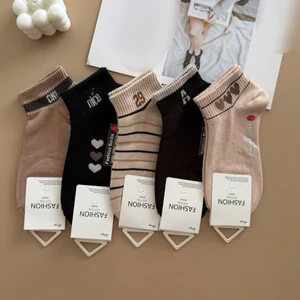 SET 10 ĐÔI TẤT DỆT KIM CỔ NGẮN DÀY DẶN ĐẸP CHO NỮ