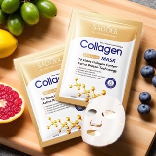 Mặt Nạ Sadoer Collagen Facial Mask Bổ Sung 10 Lần Collagen Cấp Ẩm, Nâng Cơ Trẻ Hóa Da, Chống Lão Hóa 25g