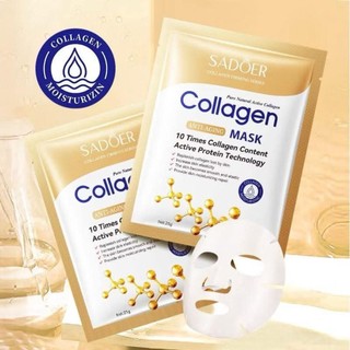Mặt Nạ Sadoer Collagen Facial Mask Bổ Sung 10 Lần Collagen Cấp Ẩm, Nâng Cơ Trẻ Hóa Da, Chống Lão Hóa 25g
