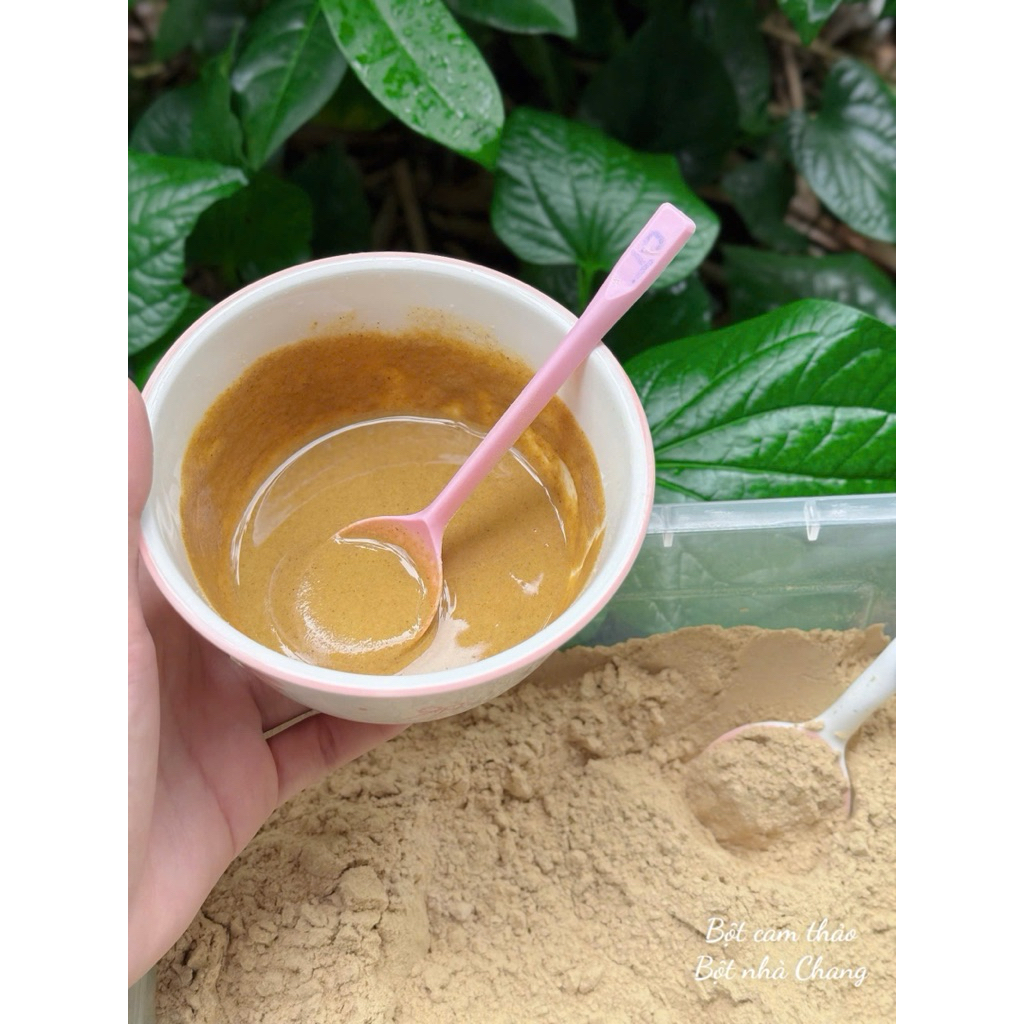 Combo 2 Gói [100g Bột Tảo Xoắn + 100g Bột Cam Thảo] Giúp Dưỡng Trắng và Cung Cấp Độ Ẩm Cho Da + tặng bộ dụng cụ đắp mặt