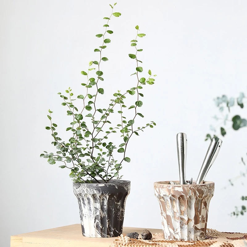 Chậu Gốm Thủ Công Vân Tự Nhiên
