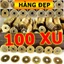 COMBO 100 Đồng xu cổ âm dương chiêu tài lộc hút may mắn