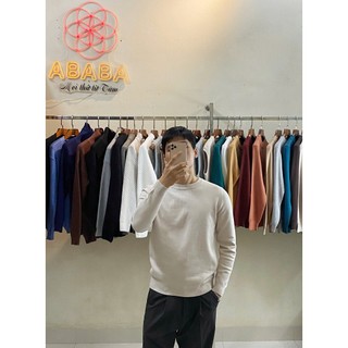 Áo Len Nam Cổ Tròn Dài Tay Dày Dặn 6502 ABABA | Regular Fit M-XXL 50-90kg 8 màu nhã nhặn