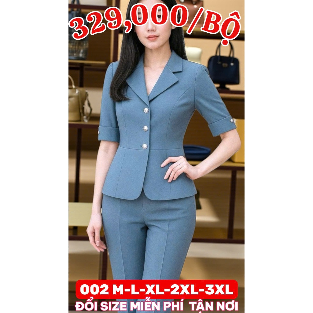 SET BỘ VEST 3 NÚT 002
