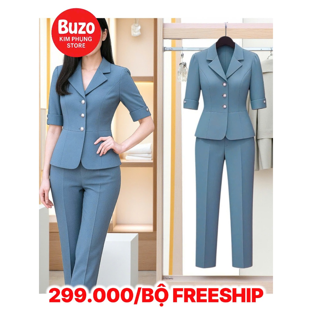 SET BỘ VEST 3 NÚT 002