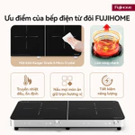 Bếp Từ Đôi Nhập Khẩu FUJIHOME IC2602S, Bếp Từ 2 Vùng Nấu Điều Khiển Cảm Ứng Nấu Nhanh Tiết Kiệm Điện — ảnh 3