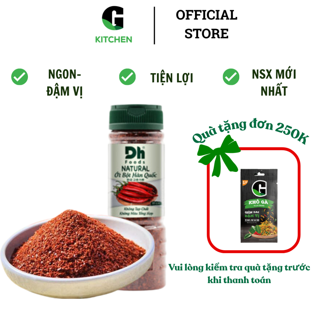 Natural Ớt bột Hàn Quốc DH Food 80g