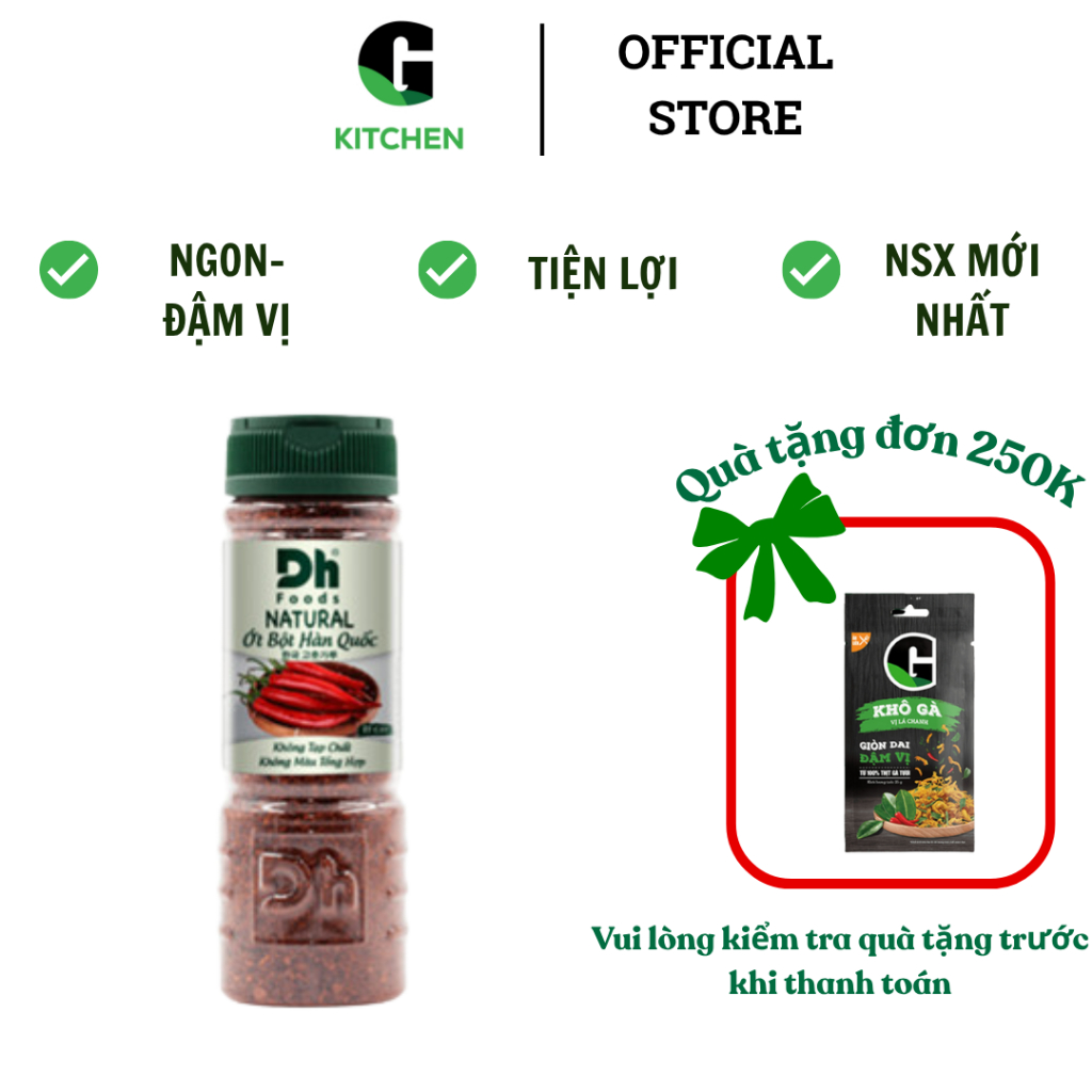 Natural Ớt bột Hàn Quốc DH Food 80g