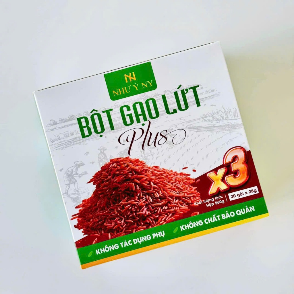 [COMBO TÚI TO 65 GÓI TẶNG LY PHA BỘT ] - BỘT GẠO LỨT PLUS X3 NHƯ Ý NY - TẶNG LY PHA BỘT, THƯỚC VÀ PHIẾU BẢO HÀNH
