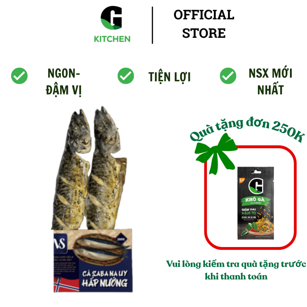 Cá Saba Nauy hấp nướng Hồn Việt 300g [Giao HCM]