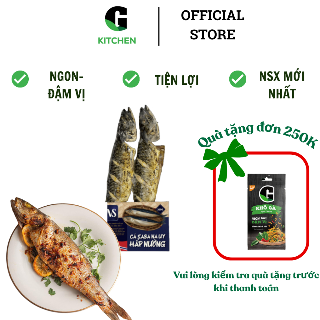 Cá Saba Nauy hấp nướng Hồn Việt 300g [Giao HCM]