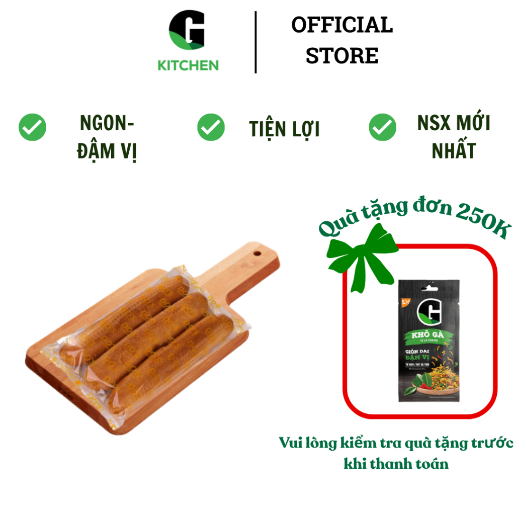 Bánh mì đông túi G Kitchen 105g ( 1 túi/3 cây) [Giao nội thánh HCM]