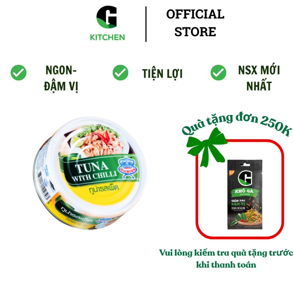 Cá Ngừ Ngâm Dầu G Kiktchen 140g
