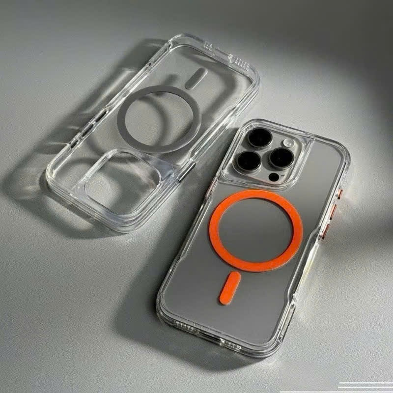 Ốp Likgus Candy trong suốt hỗ trợ sạc không dây chống ố vàng cho IPhone 12 13 14 15 16Promax Pro