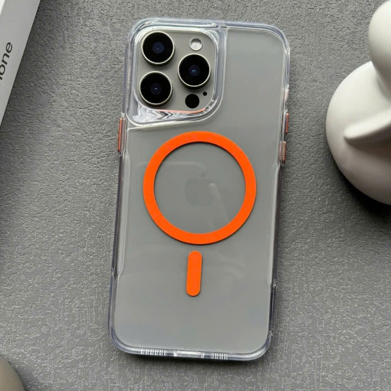 Ốp Likgus Candy trong suốt hỗ trợ sạc không dây chống ố vàng cho IPhone 12 13 14 15 16Promax Pro