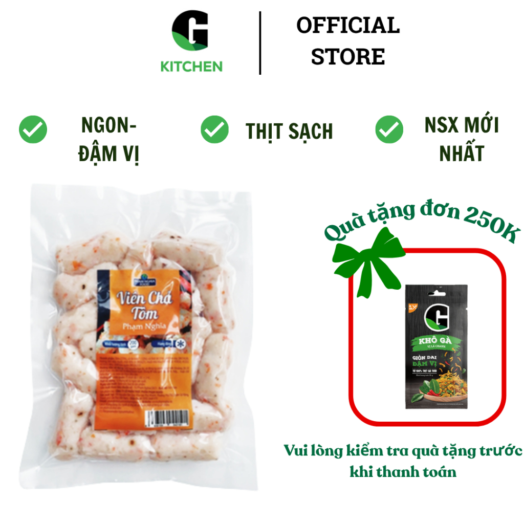 Viên chả tôm ĐL G Kitchen 200g [Giao HCM]