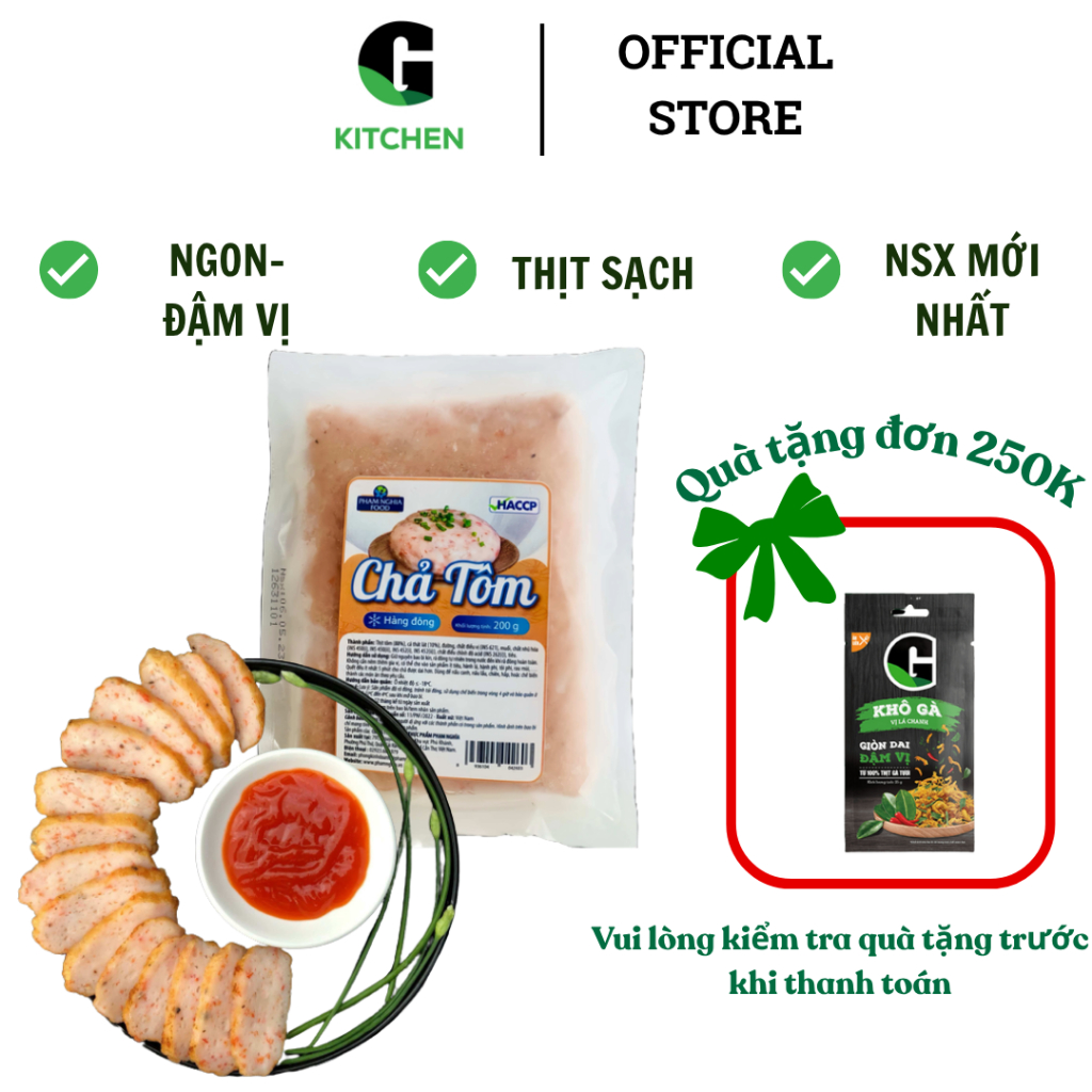 Chả tôm ĐL G Kitchen 200g [Giao HCM]