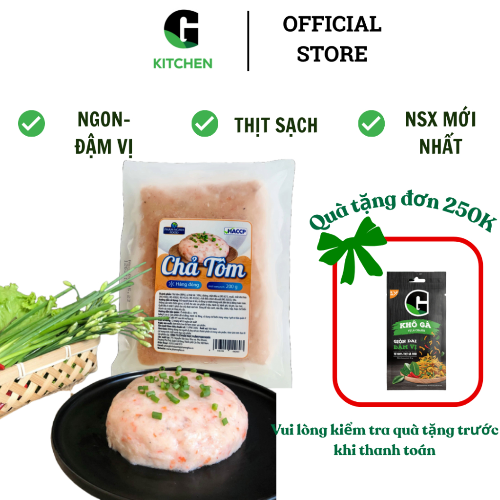 Chả tôm ĐL G Kitchen 200g [Giao HCM]