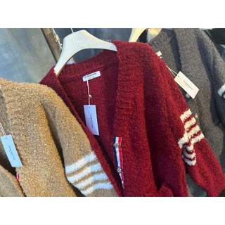 Áo Len Cardigan Thomb Len Xù Form Rộng Trùm Mông QCCC Cao Cấp