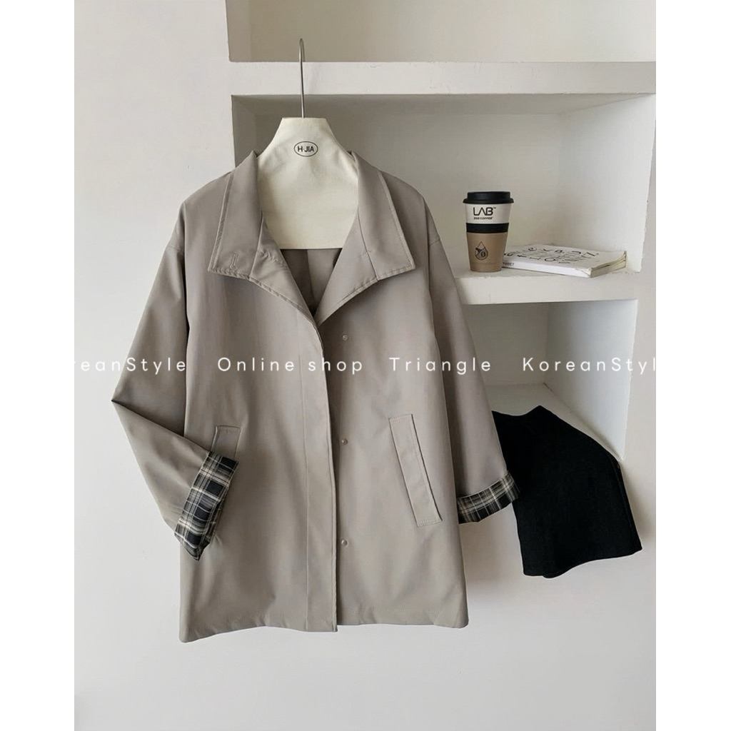 TRIANGLE - Caro Trendcoat (Cân nhắc kỹ, returned is not welcomed)- Áo khoác trendcoat dáng dài vừa phong cách Hàn Quốc