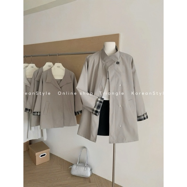 TRIANGLE - Caro Trendcoat (Cân nhắc kỹ, returned is not welcomed)- Áo khoác trendcoat dáng dài vừa phong cách Hàn Quốc