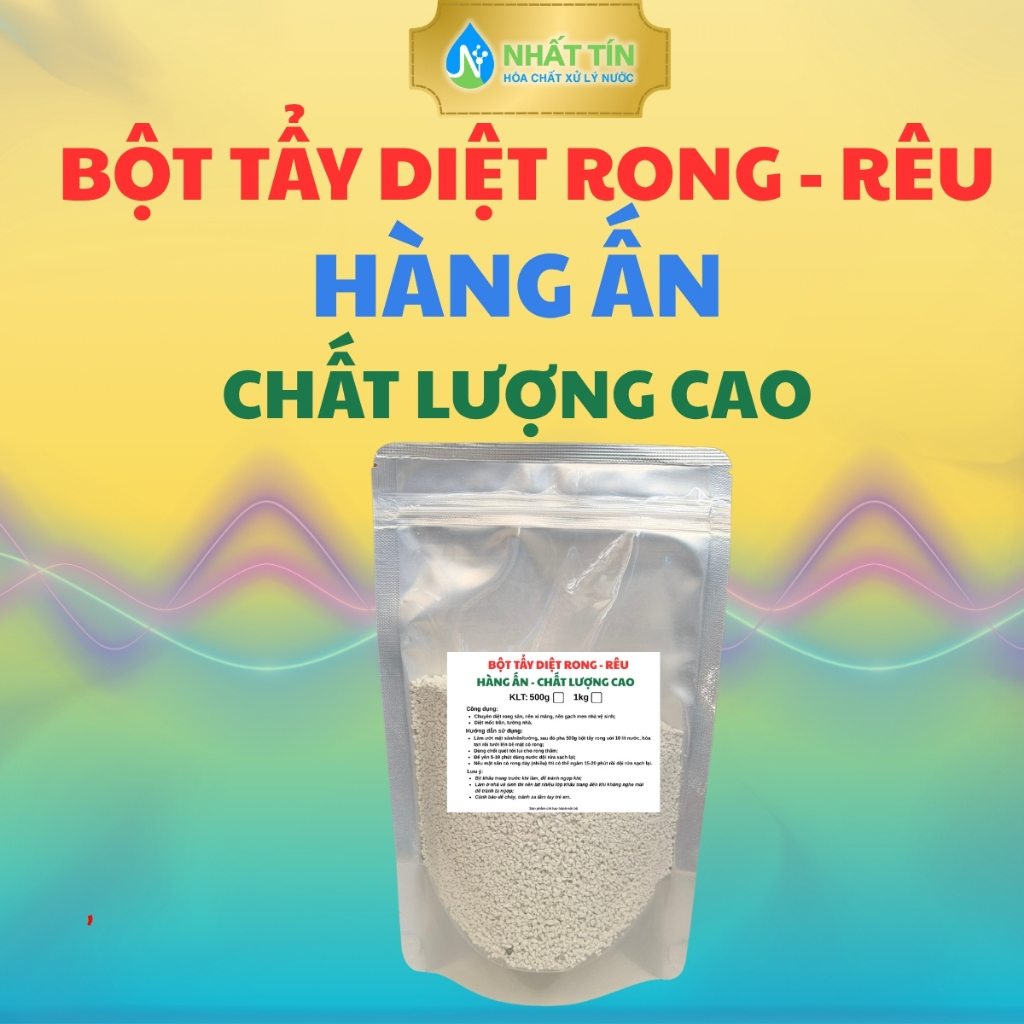 Bột Tẩy Rong Rêu hàng Ấn - CHẤT LƯỢNG CAO- Gói 1kg - Làm sạch 70m2 sân ...