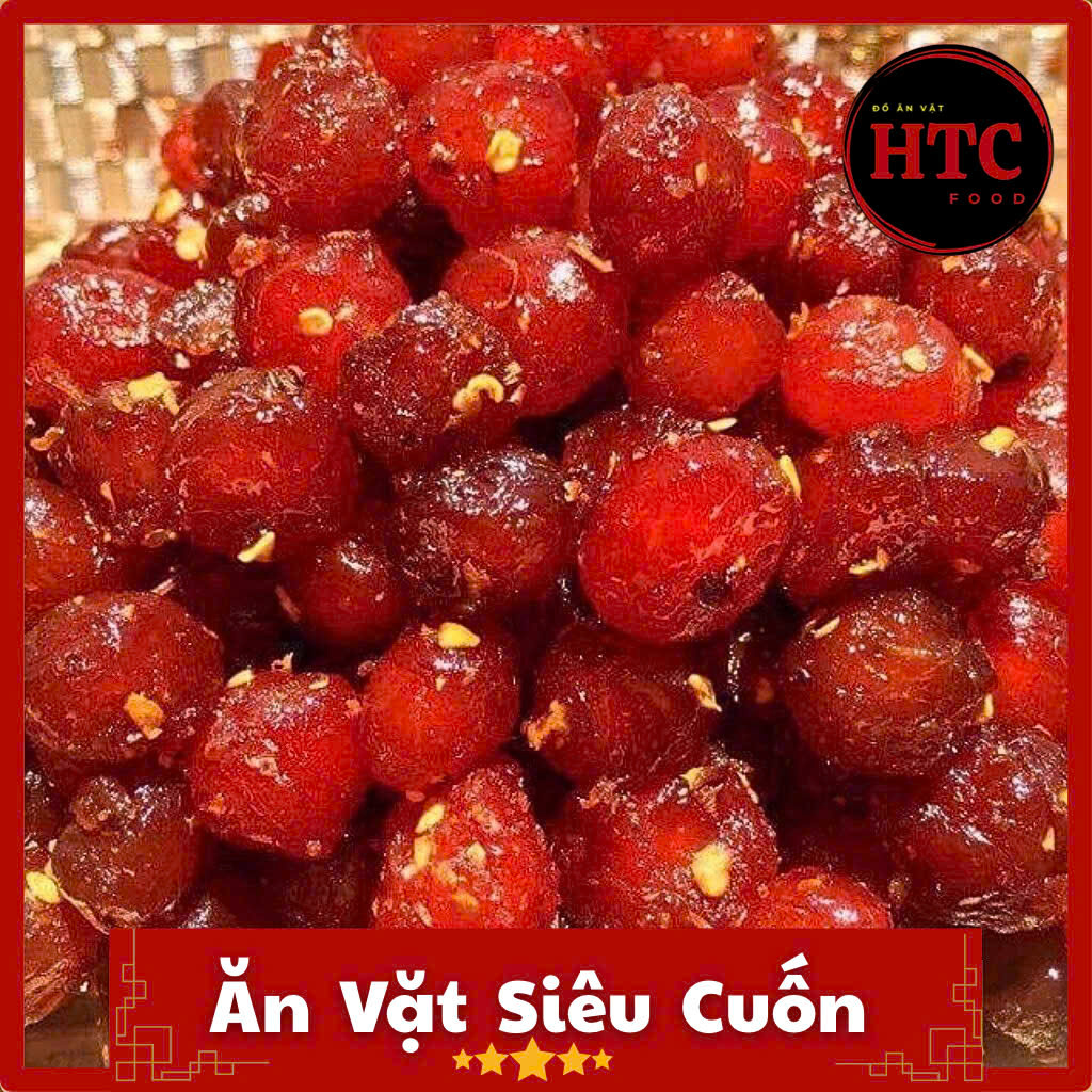 Chùm ruột sấy muối ớt nhà làm loại 1 dẻo chua cay mặn ngọt cực ngon, món ăn vặt gây nghiện, HTC Food