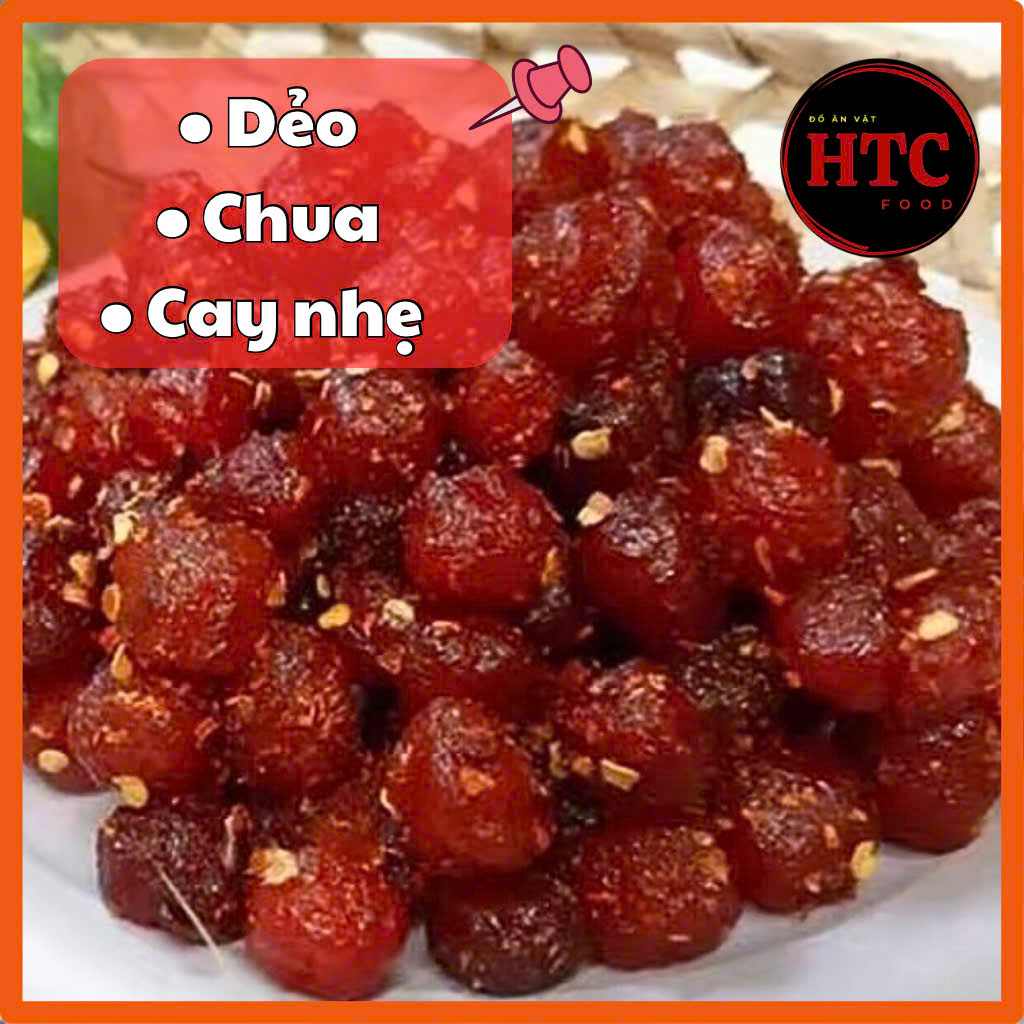 Chùm ruột sấy muối ớt nhà làm loại 1 dẻo chua cay mặn ngọt cực ngon, món ăn vặt gây nghiện, HTC Food