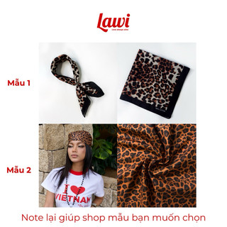 Khăn Bandana LaWi da báo vuông họa tiết cá tính (54x54cm)