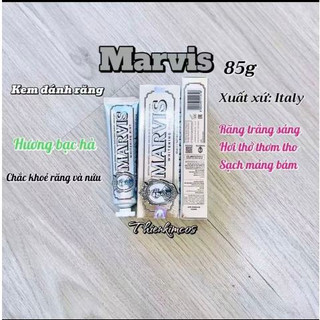 【Hàng chính hãng nhập khẩu】Kem Đánh Răng Ý Marvis Classic 85ml Đủ LoạiMarvis Bạc Hà   Smokers Strong