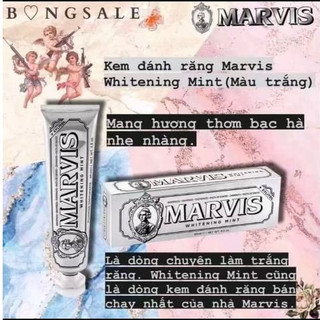 【Hàng chính hãng nhập khẩu】Kem Đánh Răng Ý Marvis Classic 85ml Đủ LoạiMarvis Bạc Hà   Smokers Strong