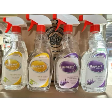 Combo 3 chai Dung Dịch Xịt Sát Khuẩn Hapicare hương bạc hà , trà xanh , chanh sả và lacender chai 500ml .