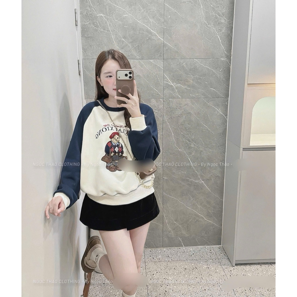 [𝐒𝐮𝐙𝐲] Áo Nỉ Hoạt Hình Lót Bông QCCC Loại 1 (1m55 trở lên)