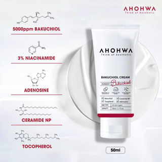 Ahohwa - Bakuchiol Cream - Kem dưỡng tái tạo, trẻ hoá, giảm nhăn - 50ml