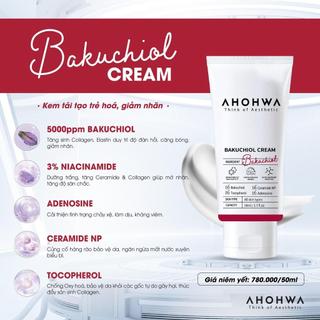 Ahohwa - Bakuchiol Cream - Kem dưỡng tái tạo, trẻ hoá, giảm nhăn - 50ml