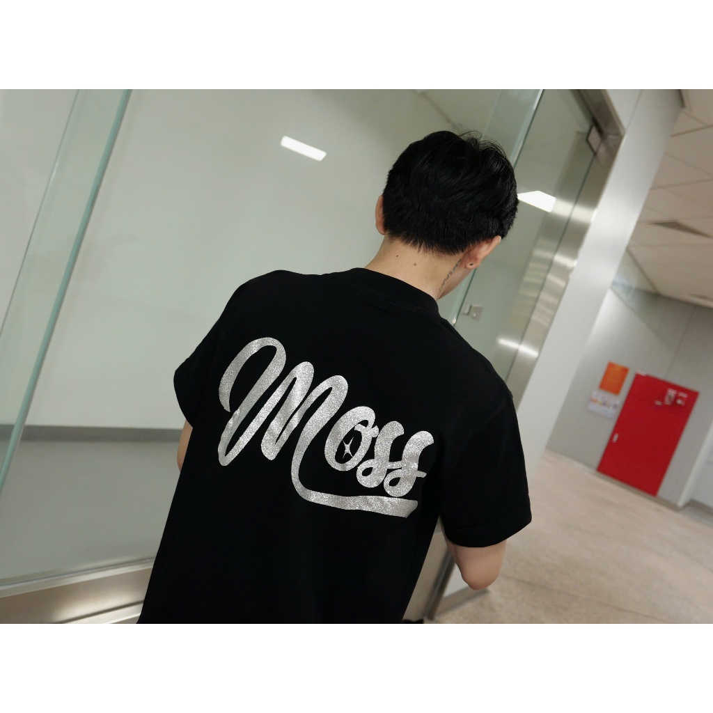 ÁO THUN BOXY KIM TUYẾN 260GSM - "BLING MOSS LOGO·" -  BOXY FORM -  COTTON 100% 260GSM PREMIUM MOSS.STU