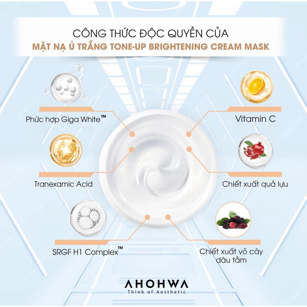 Ahohwa - Tone-Up Brightening Cream Mask - Mặt nạ ủ trắng da - 100g/500g