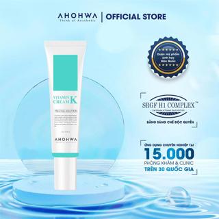 Ahohwa - Vitamin K Cream - Kem phục hồi da mỏng đỏ, giãn mao mạch, nhiễm Cortiocid - 12g