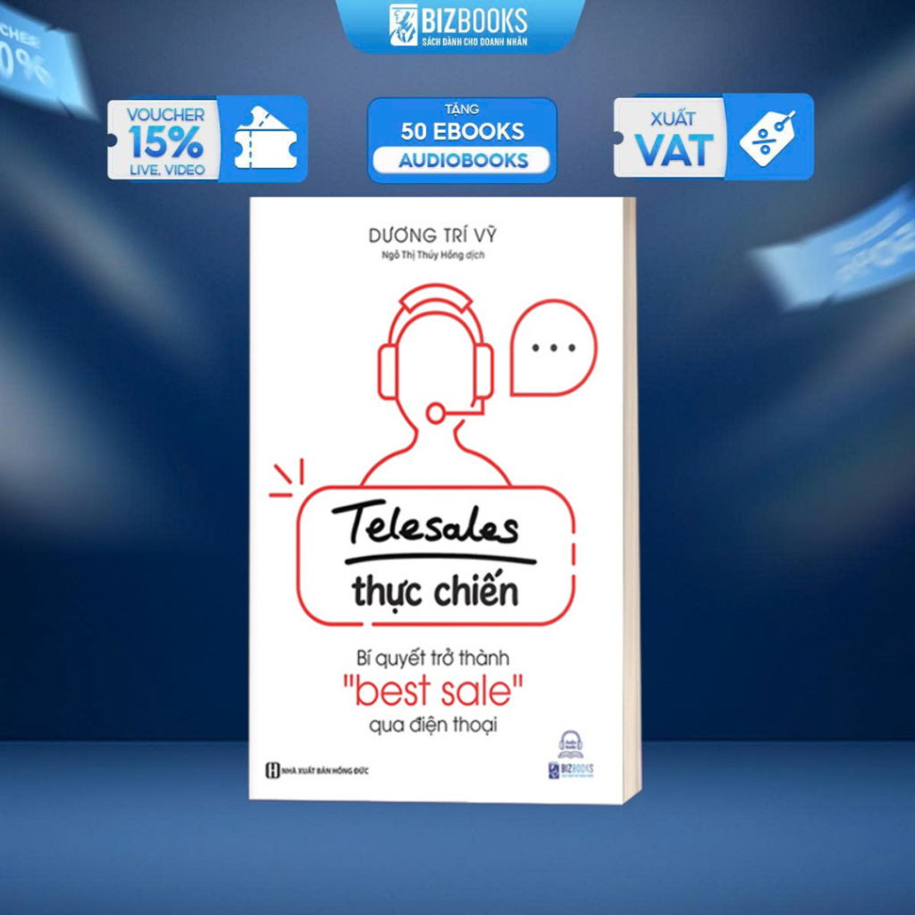 Sách - Telesale thực chiến - Bí quyết trở thành bestsale qua điện thoại - Bizbooks TẶNG kèm SÁCH NÓI và Bookmark
